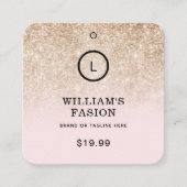 QR-code | Kledinglabel Prijs Hang Label (Voorkant)