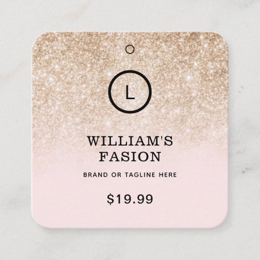 QR-code | Kledinglabel Prijs Hang Label (Voorkant)