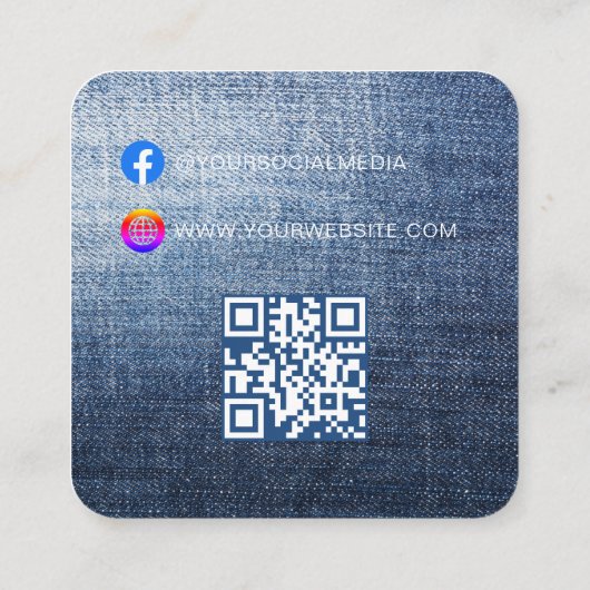 QR-code | Kledinglabel Prijs Hang Label (Achterkant)