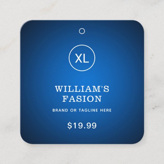 QR-code | Kledinglabel Prijs Hang Label (Voorkant)