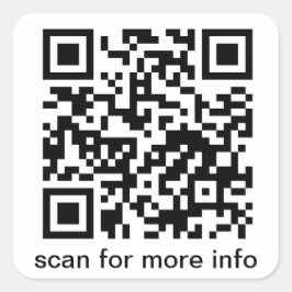 QR-code klein vierkant Vierkante Sticker