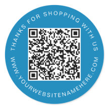 QR Code Kleine Zakelijke Website Naam Ibiza Blauw