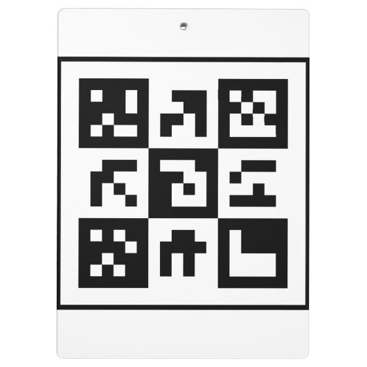 qr-code klembord (Achterkant)