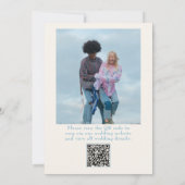 QR Code Kleurrijke Retro Heldere Vetgedrukte Foto Kaart (Achterkant)