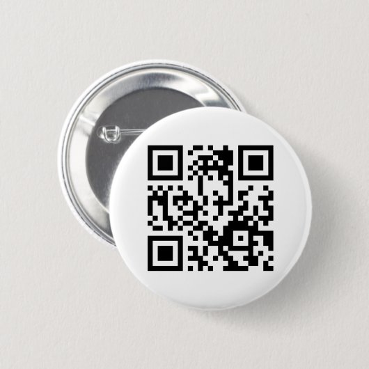 QR-Code Knopf Ronde Button 5,7 Cm (Voorkant /achterkant)