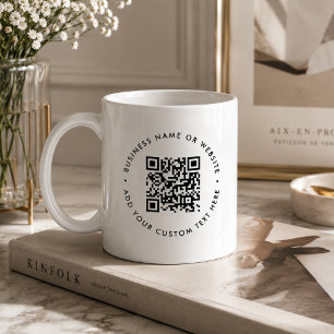 QR-code koffiemok Zakelijke website mok cadeau