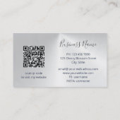 QR-code | Kolibrie Girly Shiny Visitekaartje (Achterkant)