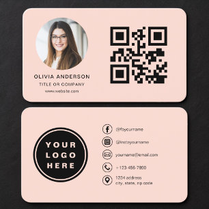 QR Code Koraal Foto Visitekaartje
