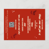 QR Code Kostuums Cocktails Budget Halloween Uitnod Briefkaart (Achterkant)