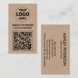 QR Code Kraft Paper | Aangepaste Logo voor sociale Visitekaartje