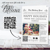 QR Code Krant Kerst Kaart