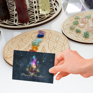 QR Code Kristal Heilige Reiki Hemellichamen Visitekaartje