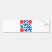 QR-code-Kroatië Bumpersticker (Voorkant)