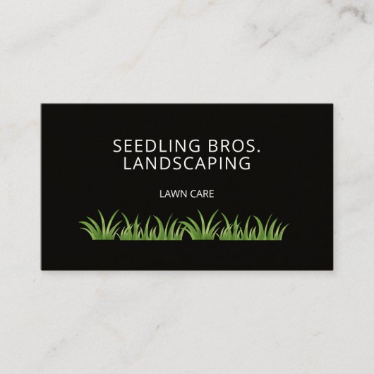 QR-code Landscapinggras Visitekaartje (Voorkant)