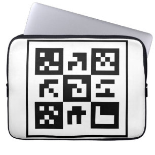 qr-code laptop sleeve