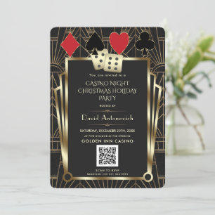 QR-code Las Vegas Casino Night Kerstvakantie I Kaart