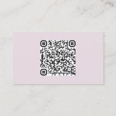 QR code Lavender Wedding RSVP Enclosure Kaart Visitekaartje (Achterkant)