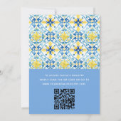 QR Code Lemon Main Squeeze Vrijgezellenfeest Invit Kaart (Achterkant)