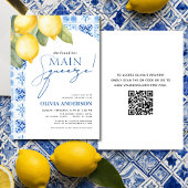 QR Code Lemon Main Squeeze Vrijgezellenfeest Kaart