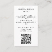 QR-code Levensboom Visitekaartje (Achterkant)