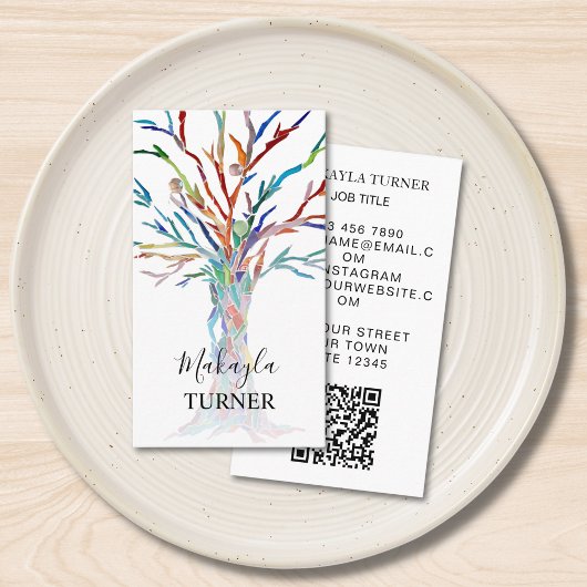 QR-code Levensboom Visitekaartje