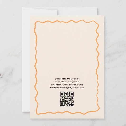QR-code liefde bij het eerste Spritz Funky Vrijgez Kaart (Achterkant)