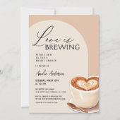 QR Code Liefde is het brouwen van koffie Vrijgezel Kaart (Voorkant)