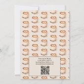 QR Code Liefde is het brouwen van koffie Vrijgezel Kaart (Achterkant)