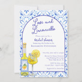 QR Code Liefde & Limoncello Italiaanse Bruidsborre Kaart (Voorkant)