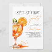 QR Code Liefde op het eerste Spritz Oranje Vrijgez Kaart (Voorkant)