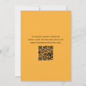 QR Code Liefde op het eerste Spritz Oranje Vrijgez Kaart (Achterkant)