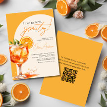 QR Code Liefde op het eerste Spritz Oranje Vrijgez