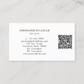 QR Code Life Coach Visitekaartje (Achterkant)