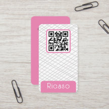 QR Code Lined Pattern Gepersonaliseerd