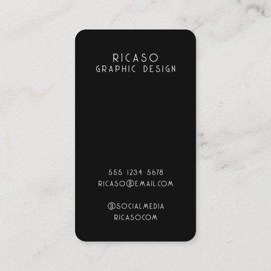 QR Code Lined Pattern Gepersonaliseerd Visitekaartje (Achterkant)