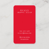 QR Code Lined Pattern Gepersonaliseerd Visitekaartje (Achterkant)