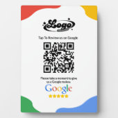 QR Code Link Google Review Fotoplaat (voorkant)