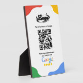 QR Code Link Google Review Fotoplaat (Zijkant)