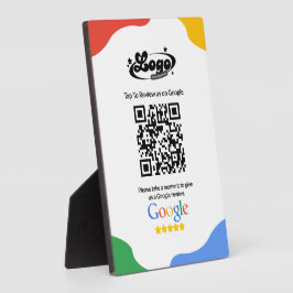 QR Code Link Google Review Fotoplaat