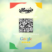 QR Code Link Google Review Raamsticker (Vel 3)
