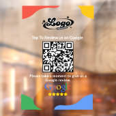 QR Code Link Google Review Raamsticker (Vel 2)