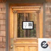 QR-code link naar Social Media Review Raamsticker (Huis Deur)