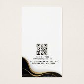 QR Code Lion Logo Business Scan voor Display Kaart (Achterkant)