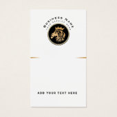 QR Code Lion Logo Business Scan voor Display Kaart (Voorkant)
