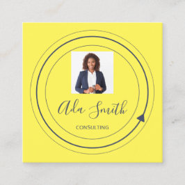 QR Code Logo Aangepast Aangepast Foto Consulting G Vierkante Visitekaartje