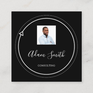 QR Code Logo Aangepast Aangepast Foto Consulting Z Vierkante Visitekaartje