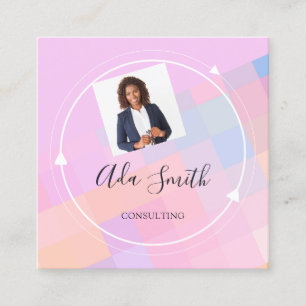 QR Code Logo Aangepast Aangepast Foto raadplegen L Vierkante Visitekaartje