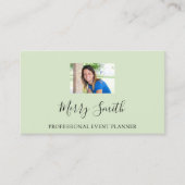 QR Code Logo Aangepaste foto Gegroende afbeelding Visitekaartje (Voorkant)