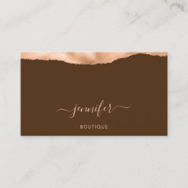 QR-code Logo Abstract koper Peach Brown Visitekaartje