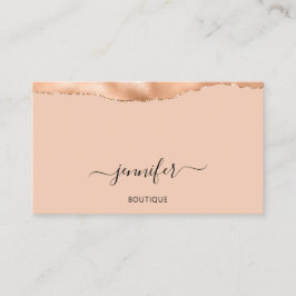 QR-code Logo Abstract koperen Roos per koper Visitekaartje